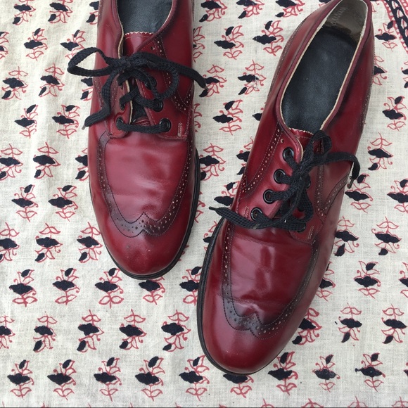 SOLD ON ETSY 💔1950s red oxblood wing tip oxfords - Picture 8 of 8